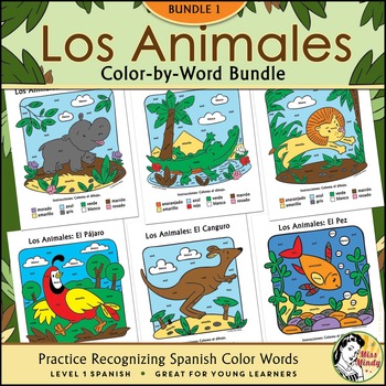 Los animales bundle one spanish color