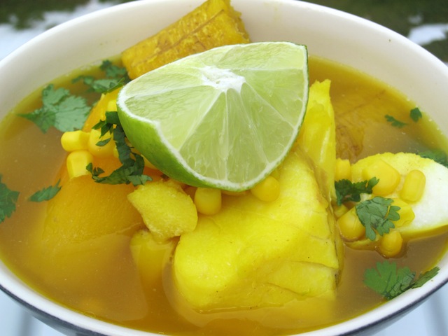 Sancocho de pescado colombian fish soup