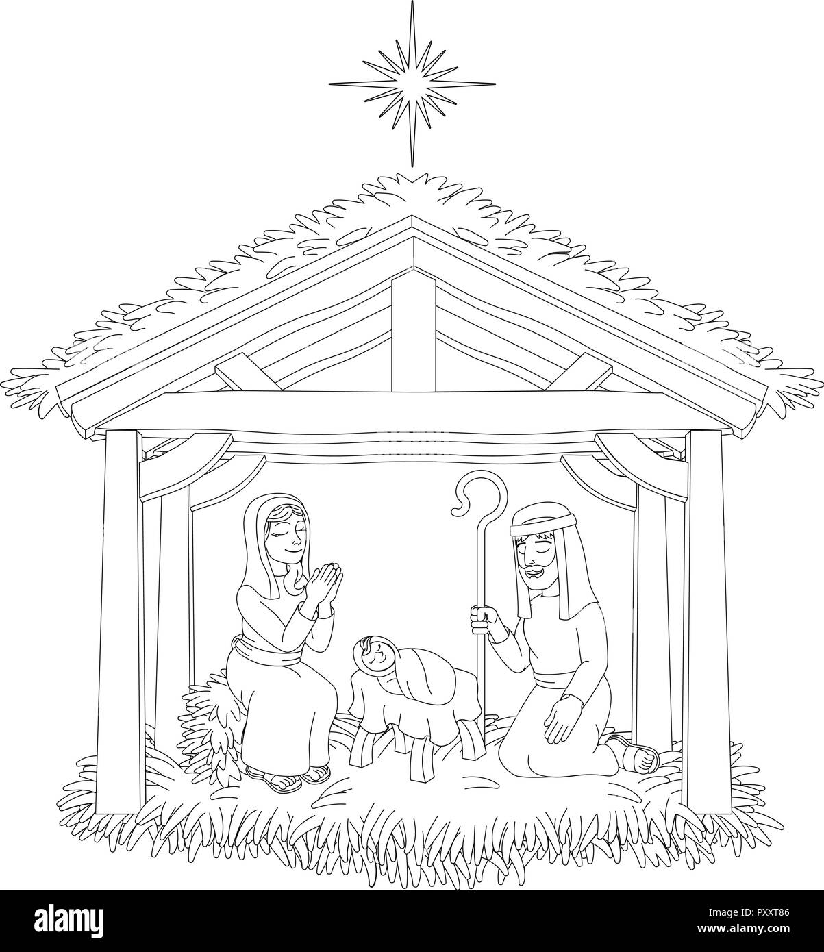 Tablo de navidad imãgen de stock en blanco y negro