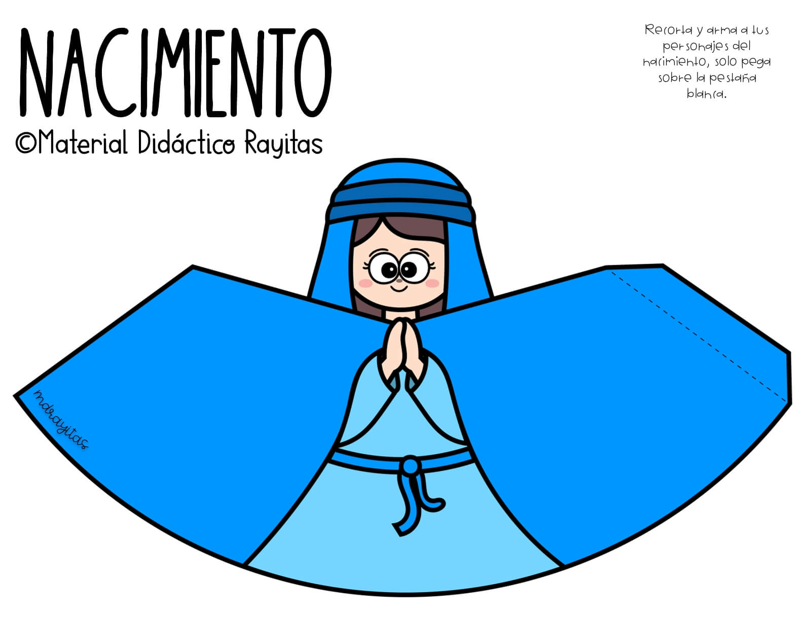 Nacimiento para armar materiales educativos para maestras