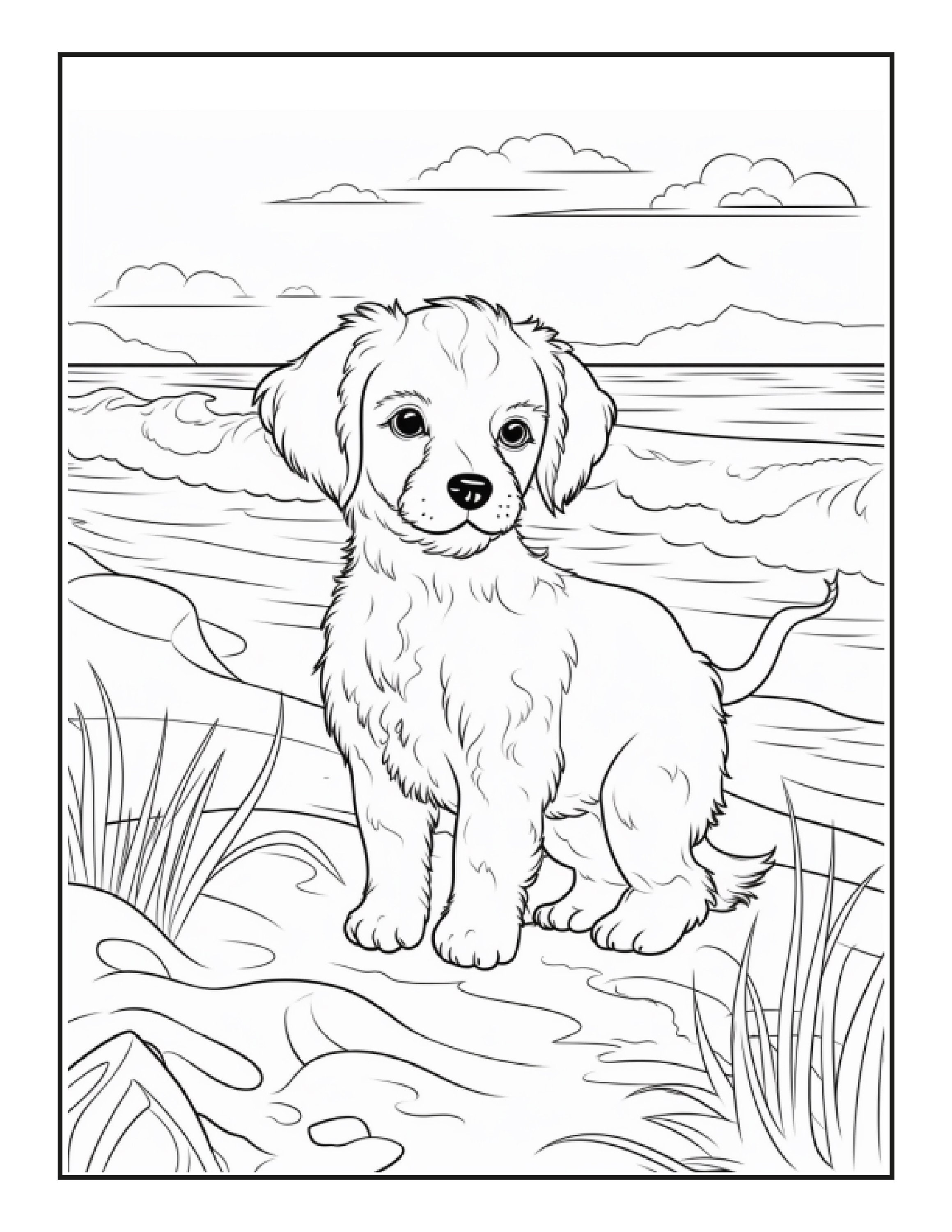 Cute dog coloring pages for kids dog coloring pages for kids coloring pages for kids dog coloring pages digital download printable