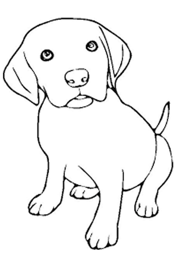 Coloring pages dog coloring page for kids