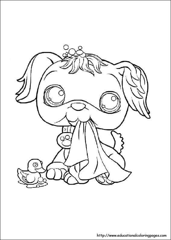 Pet shop coloring pages free for kids
