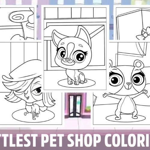 Littlest pet shop coloring pages for kids girls boys teens birthday school activity made by teachers