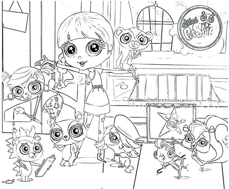 Littlest pet shop coloring pages