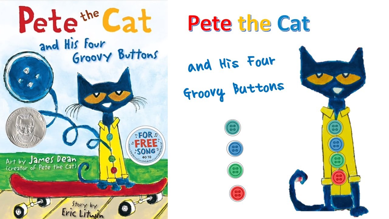 Pete the cat and his four groovy buttons read aloud kids books