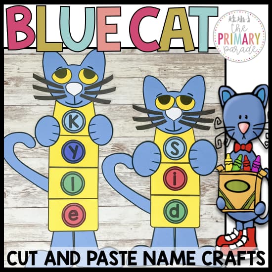 Pete the cat name craft