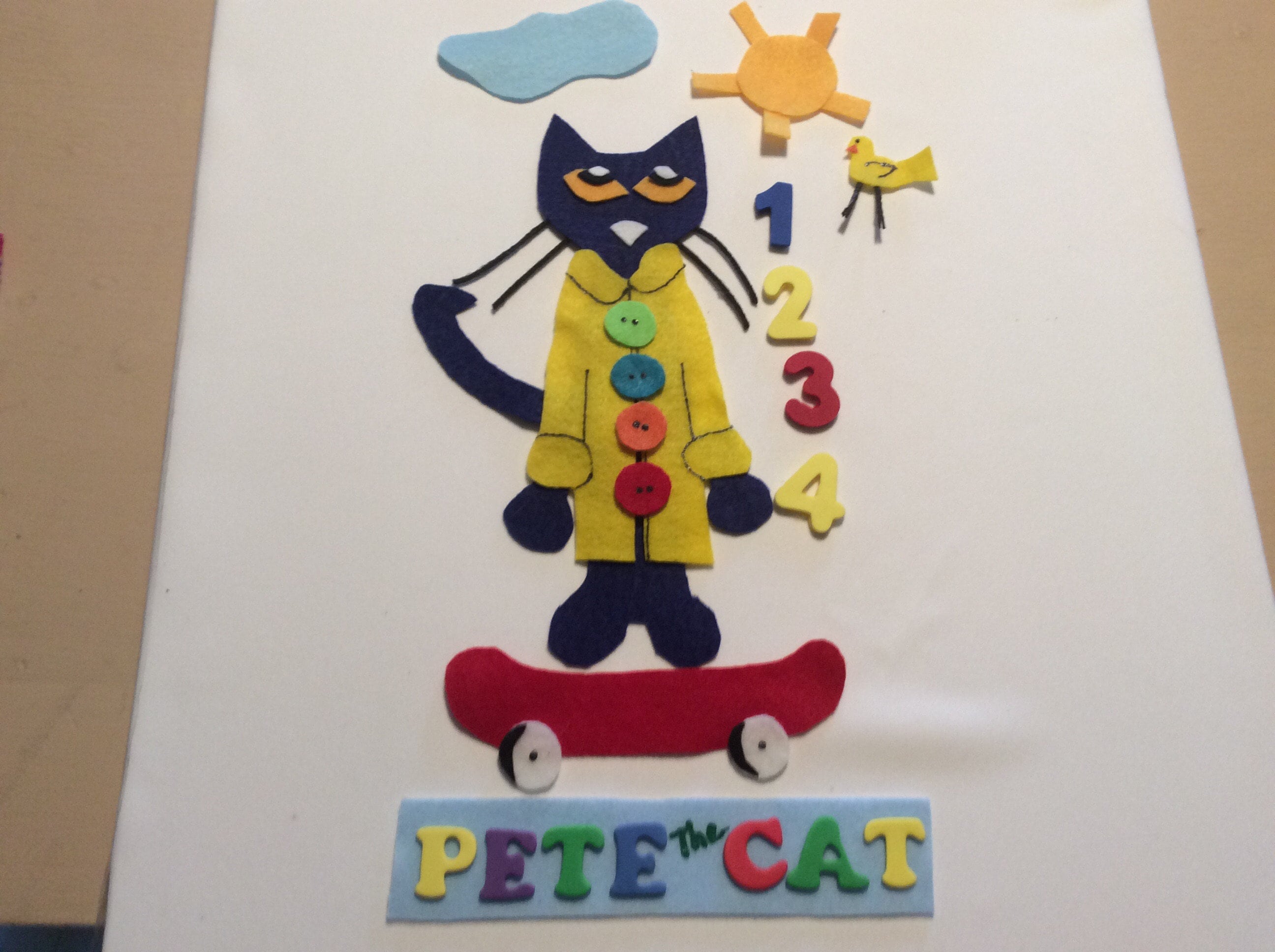 Pete the cat and his four groovy buttons by eric litwin james dean felt story childrens felt boards storytelling handmade pieces