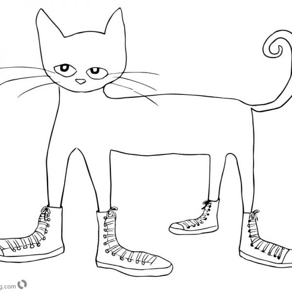 Pete the cat coloring pages color pete by number