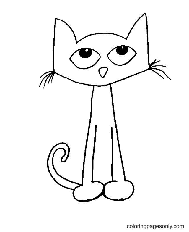 Free pete the cat coloring pages for kids and adults