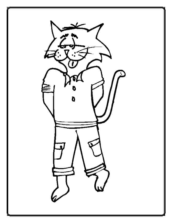 Your kids will love these cat coloring pages