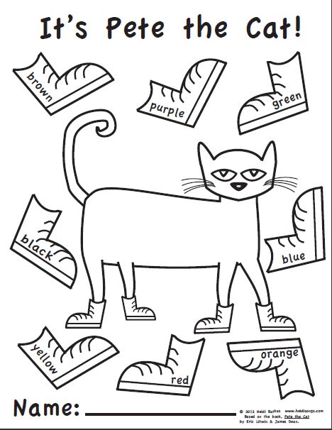 Pete the cat for kindergarten pete the cat pete the cat shoes pete the cats