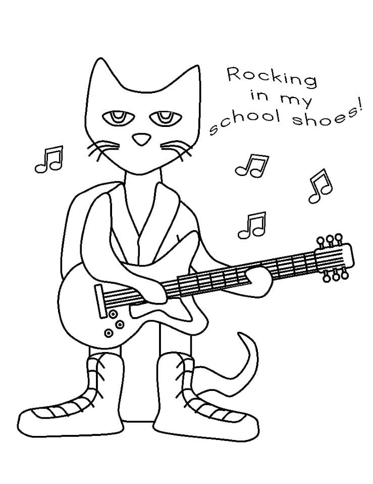Pete the cat coloring pages printable for free download