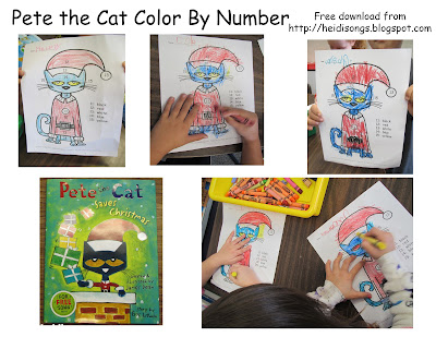 Pete the cat saves christmas freebies and book review heidi songs
