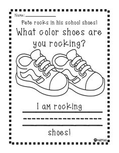 Pete the cat rocking in my school shoes