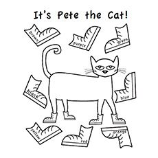 Top free printable pete the cat coloring pages online pete the cat shoes pete the cat cat coloring page