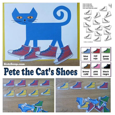 Pete the cat shoes activities