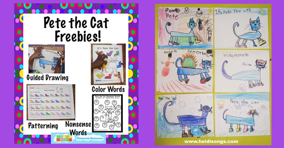 Pete the cat freebies