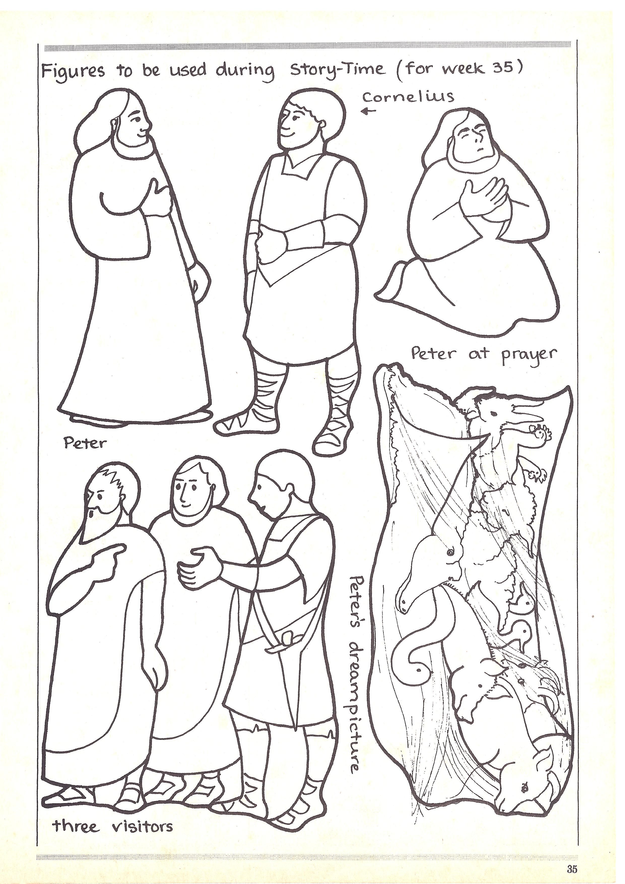 Peter and cornelious toddler sunday school sunday school preschool bible stories for kids
