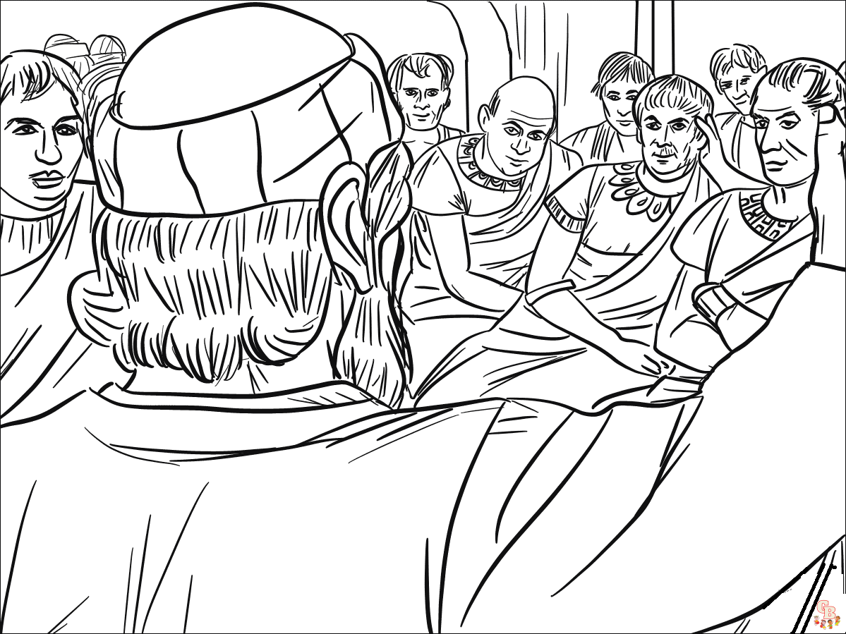 Printable peter preached about jesus coloring pages free