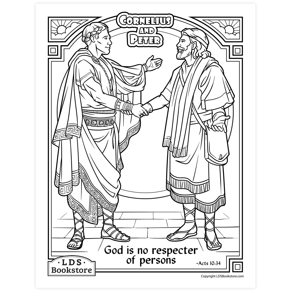 God is no respecter of persons coloring page