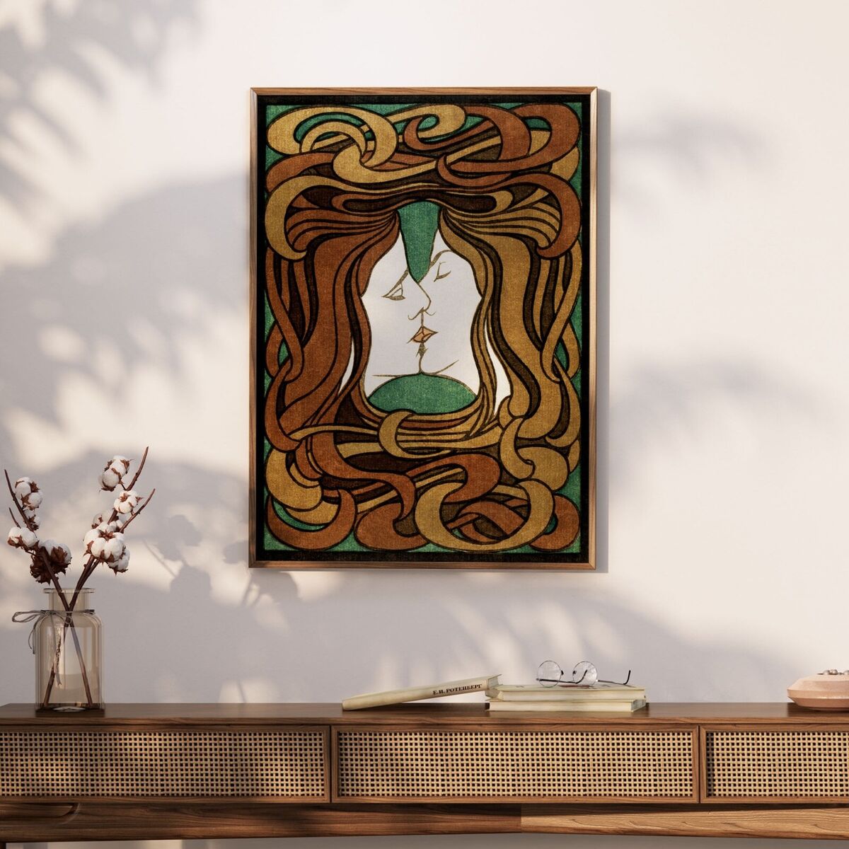 The kiss by peter behrens premium wall art poster print