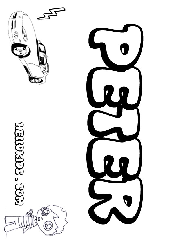 Peter coloring pages