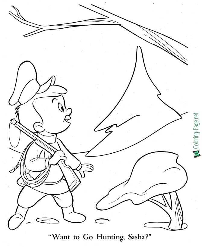 Peter and the wolf coloring pages