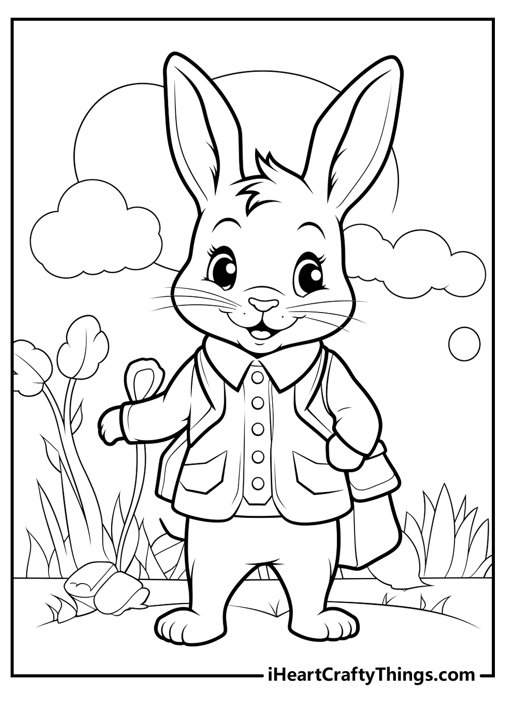 Peter rabbit coloring pages free printables