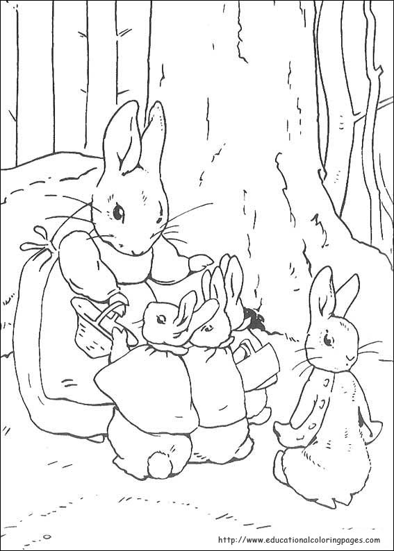 Peter rabbit coloring pages