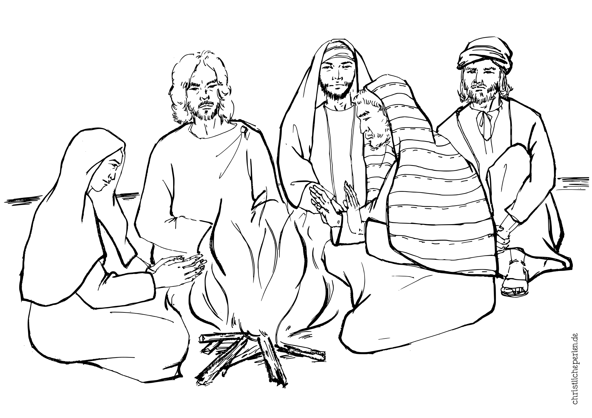 Petrus verleugnet jesus ausmalbilder peter denies jesus coloring pages christliche perlen