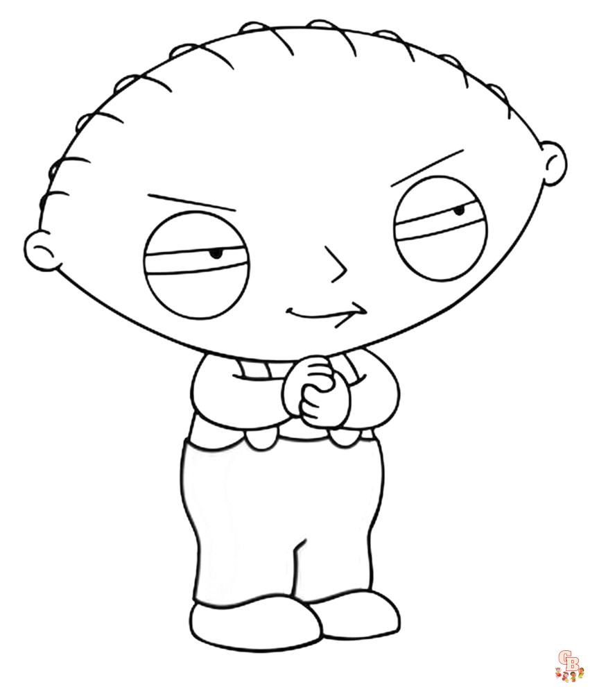 Color your world with stewie griffin coloring pages