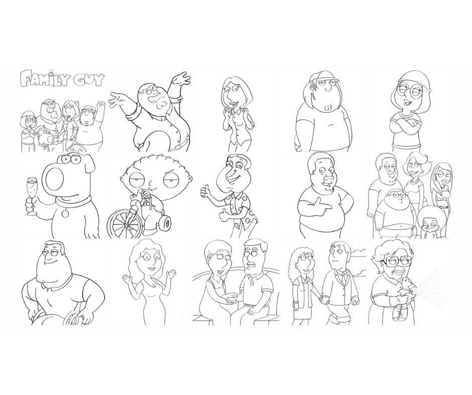 Family guy coloring pages