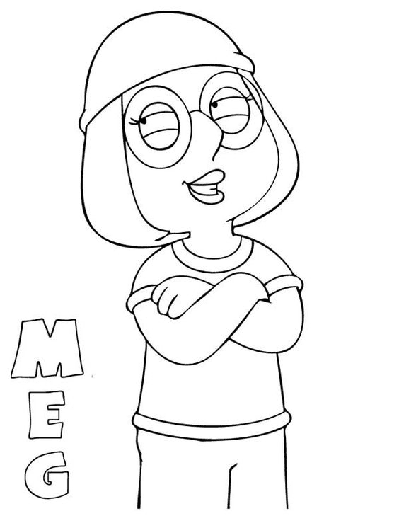 Family guy coloring pages printable for free download