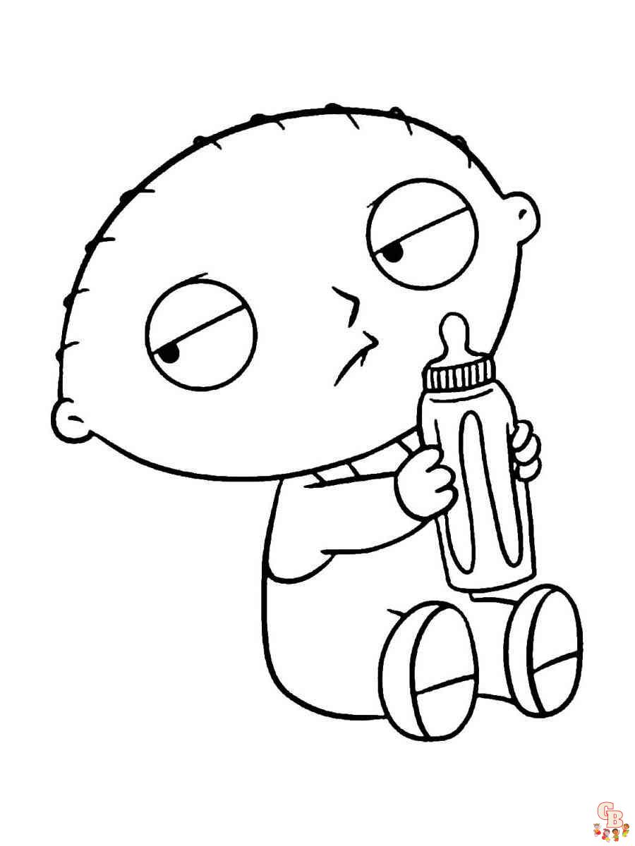 Color your world with stewie griffin coloring pages