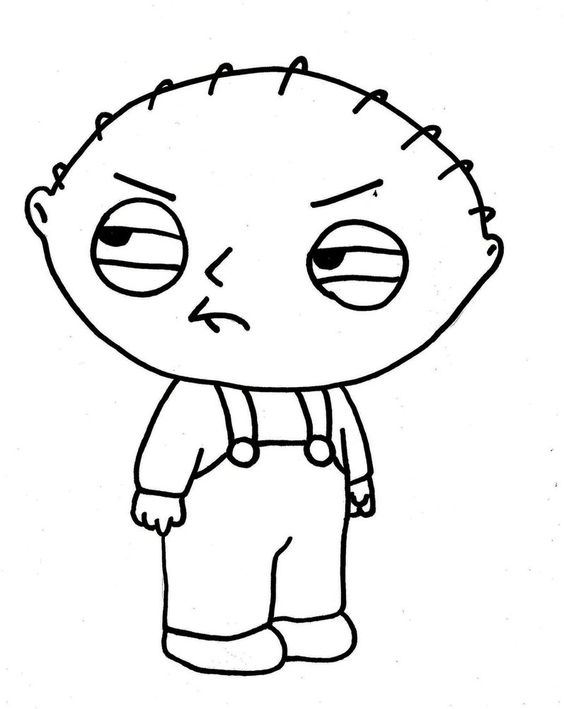 Printable family guy coloring pages easy cartoon drawings cartoon coloring pages coloring books