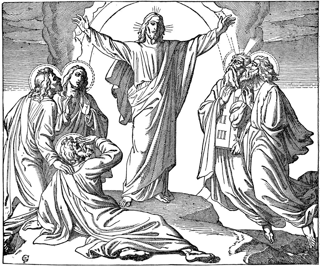 The transfiguration clipart