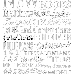 New testament coloring sheet