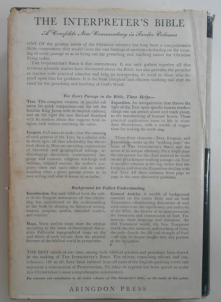 Holy scriptures vintage interpreter hardcover study bible v