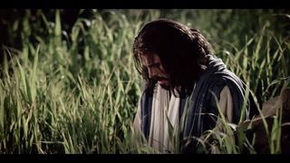 The savior suffers in gethsemane