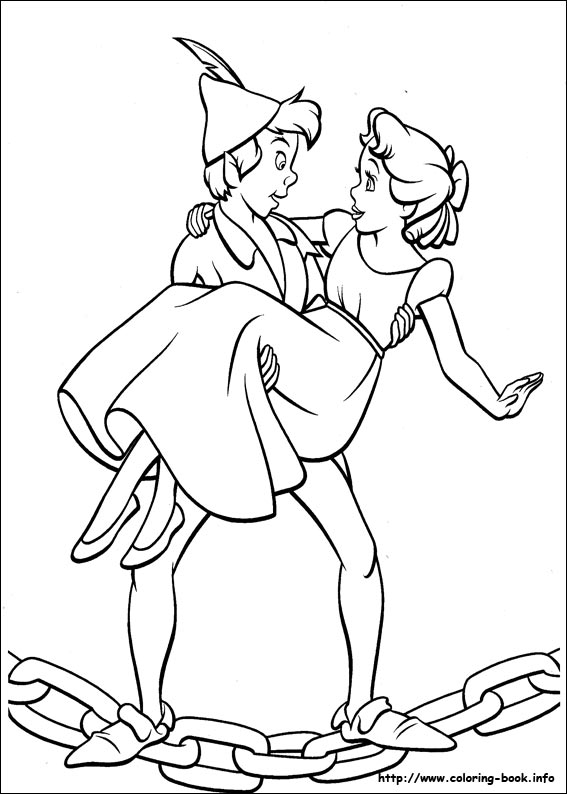 Peter pan coloring picture