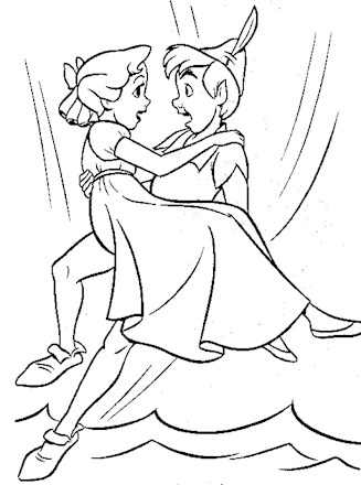 Peter pan coloring page