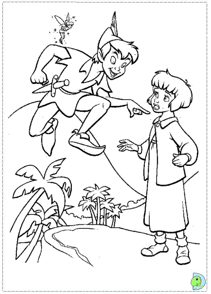 Peter pan coloring page