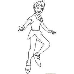 Peter pan coloring pages for kids printable free download
