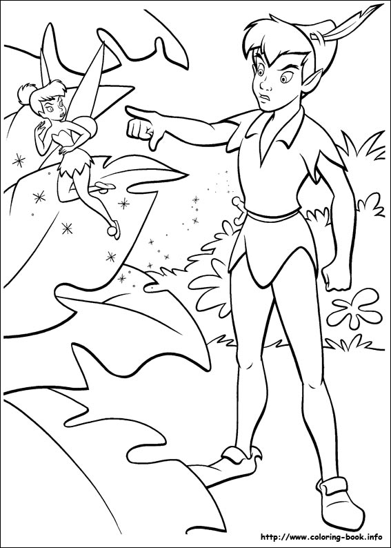 Peter pan coloring picture