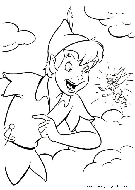Peter pan coloring pages