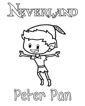 Peter pan coloring page