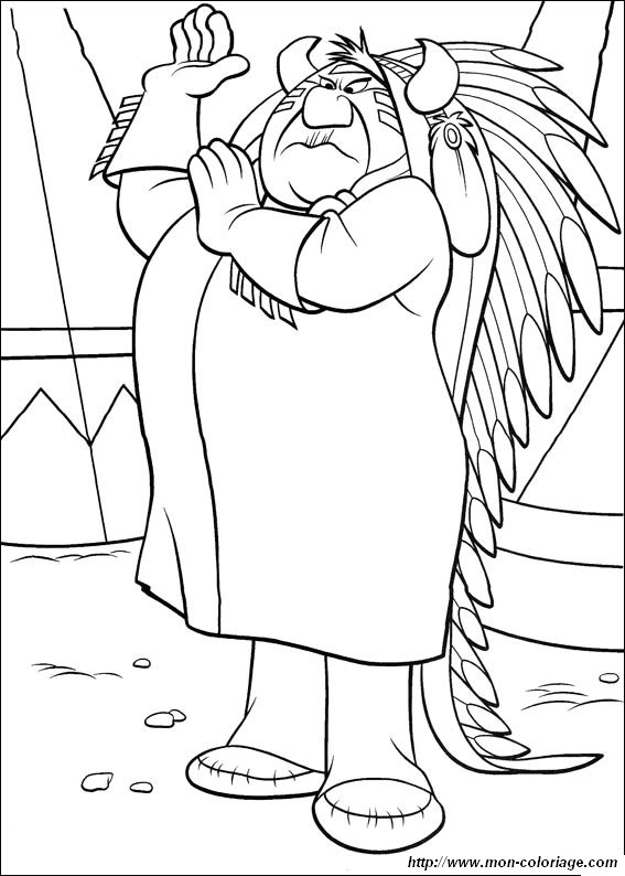 Coloring peter pan page boss indian to print out or color online