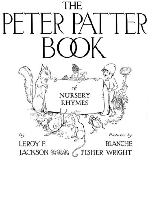 The peter patter book of nursery rhymes