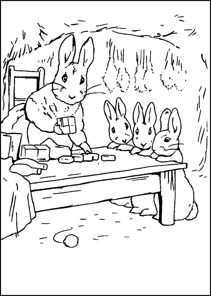 Peter rabbit coloring pages